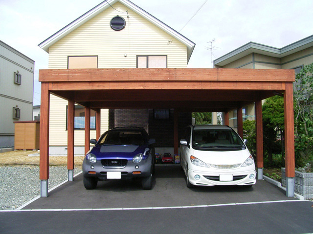 木製カーポート
