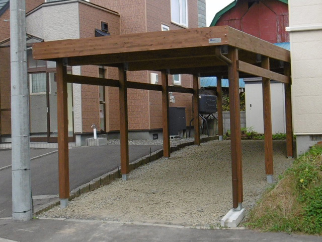 木製カーポート